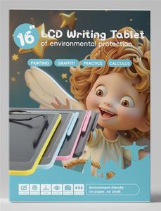 16 inch LCD máy tính bảng trẻ em của Doodle Board kinh doanh nhỏ bảng đen LCD máy tính bảng với màn hình lớn - Product Image 4