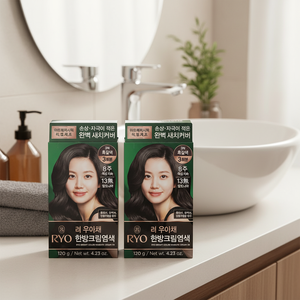 120G*2ea Ryo Uachae Stylish Gray Fish Cream Dark Brown <b>Foam</b> Temporary Hair Color 3N <b>Model</b> 8809925188570 Korean All Hair Types - Product Image 3