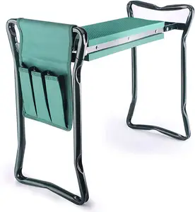 Садовый наколенник и сиденье с 2 мешочками для инструментов, 2 в 1, складные садовые скамейки, стулья, садовые колени