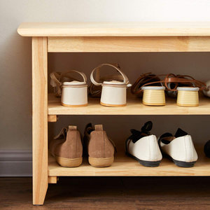Meubles de rangement et chaises de jardin pour salon extérieur avec armoire à chaussures en bois et tabouret à chaussures - Product Image 2