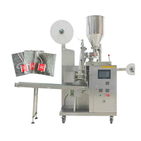 Petite machine à emballer automatique de sachets de thé pour petites entreprises comprenant un filtre triangulaire en nylon, remplissage de papier, étiquetage en plastique