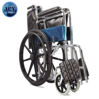 Article populaire Nouveau L'usine Foshan produit directement le fauteuil roulant standard 809 chrome de base Silla de Ruedas