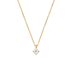 Gemnel, diseñador personalizado, cadena de Cable de Plata de Ley 925, conjunto de collar de doble capa de circón cúbico 3A - Product Image 5