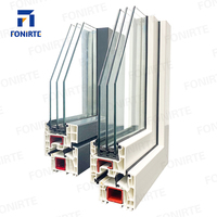 고급 OEM UPVC 플라스틱 여닫이 창문 및 문 친환경 내구성 현대적 디자인 평생 보증