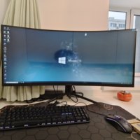 34 İnç Kavisli Ultra Geniş 4K Hepsi Bir Arada Bilgisayar 100Hz Monitör Dahili Web Kamerası Hoparlör WiFi Oyun ve Tasarım İçin Masaüstü Bilgisayar