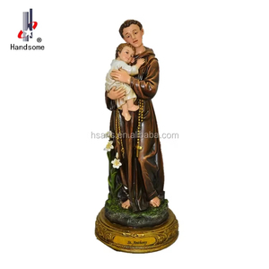 Statue religieuse catholique professionnelle en gros, Saint Antoine de <span class=keywords><strong>Morato</strong></span>, sculpture en résine 30 cm, durable, faite à la main, forme irrégulière, pour la maison - Product Image 4