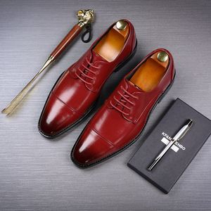 Chaussures Richelieu Derby Homme Grande Taille Noir Marron à Bout Pointu Respirantes en PU pour l'Hiver – Modèle Sh10974a - Product Image 5