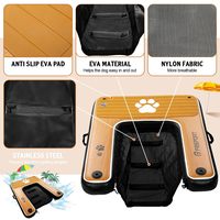 Rampe aquatique gonflable pour chien, large et stable, échelle flottante pour piscine, accès facile, ponton de baignade pour animaux de compagnie pour piscine, lac, bateau, jeu aquatique pour chiots