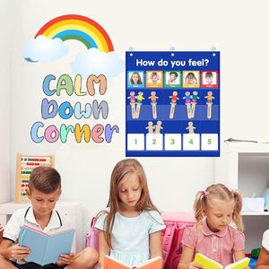 Tabla de Bolsillos de Emociones con 36 Tarjetas para el Aprendizaje de las Emociones en Niños de 4 a 6 Años, Regulación Social y Emocional en el Aula - Product Image 5
