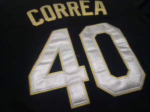 Maillot de baseball américain brodé de style équipe de la meilleure qualité cousu sur mesure avec votre numéro de nom personnalisable avec logo - Product Image 5