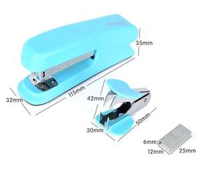 शीर्ष गुणवत्ता कार्यालय और स्कूल प्लास्टिक स्टेपलर 1 पूर्ण स्ट्रिप प्लास्टिक + 1000 स्टेपल + 1 स्टेपल रिमूवर - Product Image 3