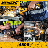 Meuleuse d'angle sans fil 21V Li-ion sans balais 4505, 115 mm, 3 vitesses 5500-8000 tr/min, 1050W équivalent, outil électrique portable de 4,5 pouces