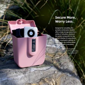 ビーチでの休暇やクルーズの必需品用のポータブルロックボックス<span class=keywords><strong>2026</strong></span>、旅行用の小さなピンクの金庫、個人用ビーチセーフボックス - Product Image 6
