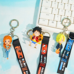 Set <span class=keywords><strong>de</strong></span> Llaveros <span class=keywords><strong>de</strong></span> <span class=keywords><strong>Anime</strong></span> <span class=keywords><strong>de</strong></span> Luffy, Zoro y Nami en Caja Sorpresa, Figuras Chibi <span class=keywords><strong>de</strong></span> PVC para Mayoristas Transfronterizos, Pedidos al por Mayor - Product Image 4