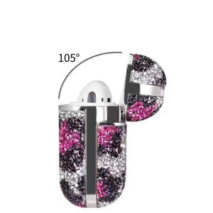 Adecuado para <span class=keywords><strong>AirpodsPro</strong></span> Funda protectora Galvanizado Diamante Estampado de leopardo Funda para auriculares Airpods3 Funda protectora - Product Image 2