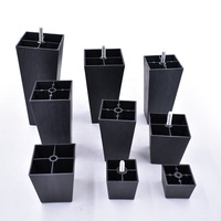 Pieds de canapé en plastique Pieds de meubles pour canapé-lit américain Null Base d'armoire de table en plastique pour pièces de canapé de chaise de bureau