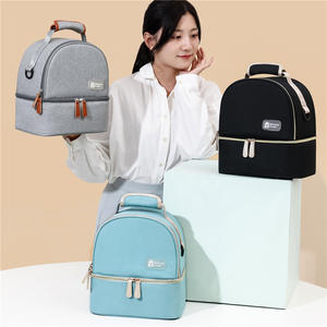 Sacs de stockage de lait maternel thermique Double <span class=keywords><strong>Decker</strong></span> de haute qualité facilement nettoyés refroidisseur en Nylon Bento avec isolation - Product Image 6