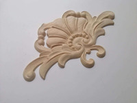 Décorations murales et de plafond en bois massif sculpté, modernes, non peintes, durables et écologiques, pour la décoration extérieure