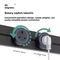 Geitam Hong Kong Macau Versi British Standard Power Track Socket 3 Outlet Port USB-C Perlindungan Anak Mendukung Steker 32A