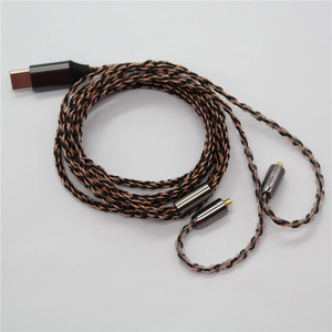 Cable de audio MMCX chapado en plata de 32 bits tipo C DAC con cable de 8 hilos para reemplazo de auriculares - Product Image 2