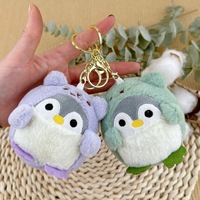 Peluche pingouin mignonne, porte-clés, petit pendentif, cadeau de mariage, vente en gros, fibres de polyester, modèle 4, Chine