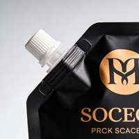 Pochette à bec verseur personnalisée anti-fuite réutilisable haute barrière pour emballage de crème cosmétique, lotion, gel douche, détergent