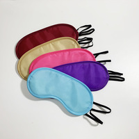 Masque de sommeil jetable coloré, occultant, lavable, imperméable en polyester pour le voyage, idéal pour les commodités de bureau et d'hôtel (vente en gros)