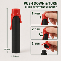 Tube en verre UKETA personnalisé, taille King Size, avec couvercle en silicone hermétique, résistant aux odeurs et à l'accès des enfants, pour pré-rouleaux