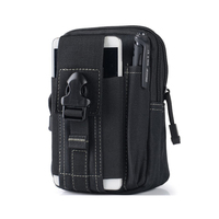 Pochette tactique Molle pour téléphone, pochettes utilitaires EDC, sac banane, petit étui pour téléphone portable, poche pour outils et gadgets pour hommes