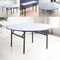 Table pliante de banquet pour hôtel, extérieur, ferme, en acier robuste, plateau PVC, contreplaqué 18 mm, 72 pouces, vente en gros