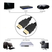 Günstige Premium 2K 1080P 3D beste 4k HDMI-Kabel Kablo Cabo Stecker zu Stecker vergoldet V1.4 HDTV-Kabel 1,5 m 3m 9m 20m 30m