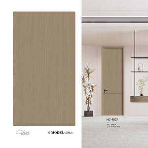 Puerta interior minimalista de madera maciza HC-9001 con aislamiento acústico para dormitorio - Product Image 2