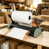 Machine automatique électrique pour la fabrication de coussinets de rembourrage, d'emballages et de rembourrages en papier kraft alvéolé