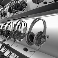 OMFOX Qualcomm Ear-hung Gaming Headset, Plug & Play, ENC Noise Cancelling, Multi-scene, Logo Kustom, Nyaman