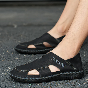 Scarpe da spiaggia nuovi sandali estivi da uomo traspiranti Casual Slip-On da uomo di grandi dimensioni Slip-On pigri - Product Image 3