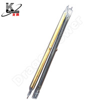 Tube chauffant halogène en quartz transparent, élément chauffant infrarouge pour machine de séchage et de durcissement