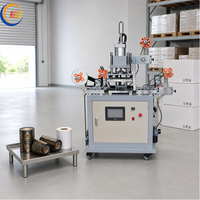 Machine de marquage à chaud pneumatique automatique pour ruban satiné et étiquettes autocollantes avec enroulement continu