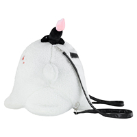 Sac à dos en peluche fantôme personnalisé, sac à jouets en peluche de dessin animé personnalisé, rembourré en coton PP doux pour enfants et collection de fans
