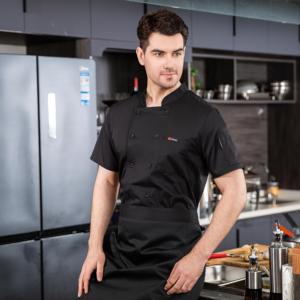 Divisa da <span class=keywords><strong>Chef</strong></span> Estiva Personalizzata di Alta Gamma a Maniche Corte, Traspirante, per Ristoranti, Bar e Hotel - Product Image 1