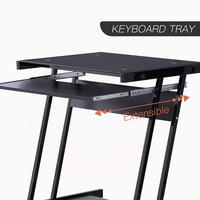 Bureau mobile pour ordinateur portable, bureau debout, bureau de marche, lits superposés, bureau d'étude, combinaison de bureau pour ordinateur portable avec roulettes