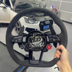 Volante Personalizado con Soporte Completo a <span class=keywords><strong>Precio</strong></span> de Fábrica YLD para <span class=keywords><strong>Audi</strong></span> A6 C6 C7 B9 con Volante de Alcántara - Product Image 1