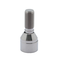 Boulon de roue Torx en titane naturel GR5, vis à siège conique avec rondelle pour pièces de modification automobile et moto