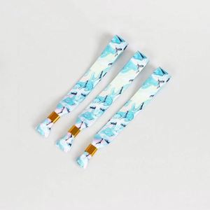 Bracelets en tissu personnalisés par sublimation avec fermoir en plastique, style sport et mode, pour fêtes - Product Image 5