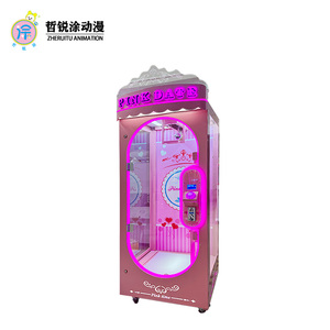 Hot bán công viên giải trí đồng tiền hoạt động Arcade Crane Quà Tặng Búp bê đồ chơi sang trọng trò chơi Mini nhựa Claw kéo đơn máy - Product Image 1