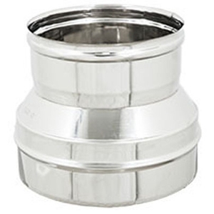 Réducteur en acier inoxydable M 130 mm x F 100 mm pour tuyaux de cheminée 304 & 316Ti ASTM, section carrée, traitement couleur - Product Image 1