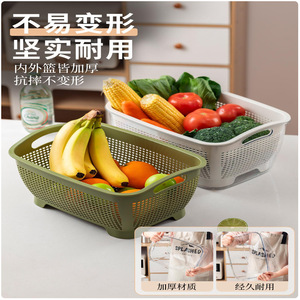 Panier de vidange Moritaka Faction en plastique pour évier de cuisine, passoire multifonctionnelle pour légumes et fruits, usage domestique - Product Image 4