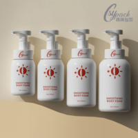 Nouveau lavage des mains savon liquide blanc grande capacité 500ml shampooing nettoyant pour le visage en plastique Pe mousse pompe bouteille emballage en Stock