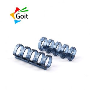 Bronzing mềm PVC máy tính xách tay nhựa thư mục <span class=keywords><strong>l</strong></span>ưu ý B5 5 <span class=keywords><strong>l</strong></span>ỗ Plastik chất kết dính Clip Vòng cơ chế cho văn phòng - Product Image 3