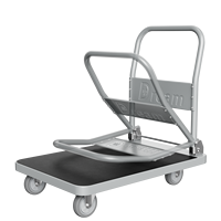 Chariot en acier inoxydable avec patins en caoutchouc antidérapants, conception pliable à quatre roues, capacité de 300 kg, outils de transport durables et mobiles