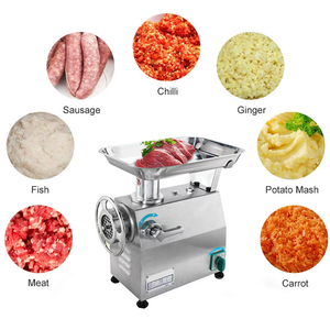 Nueva gran oferta, juego de picadora de carne Industrial, capacidad automática de 120 kg/h, 220V/380V para procesamiento de carne - Product Image 3